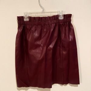 NEVER WORN- Leather Skirt